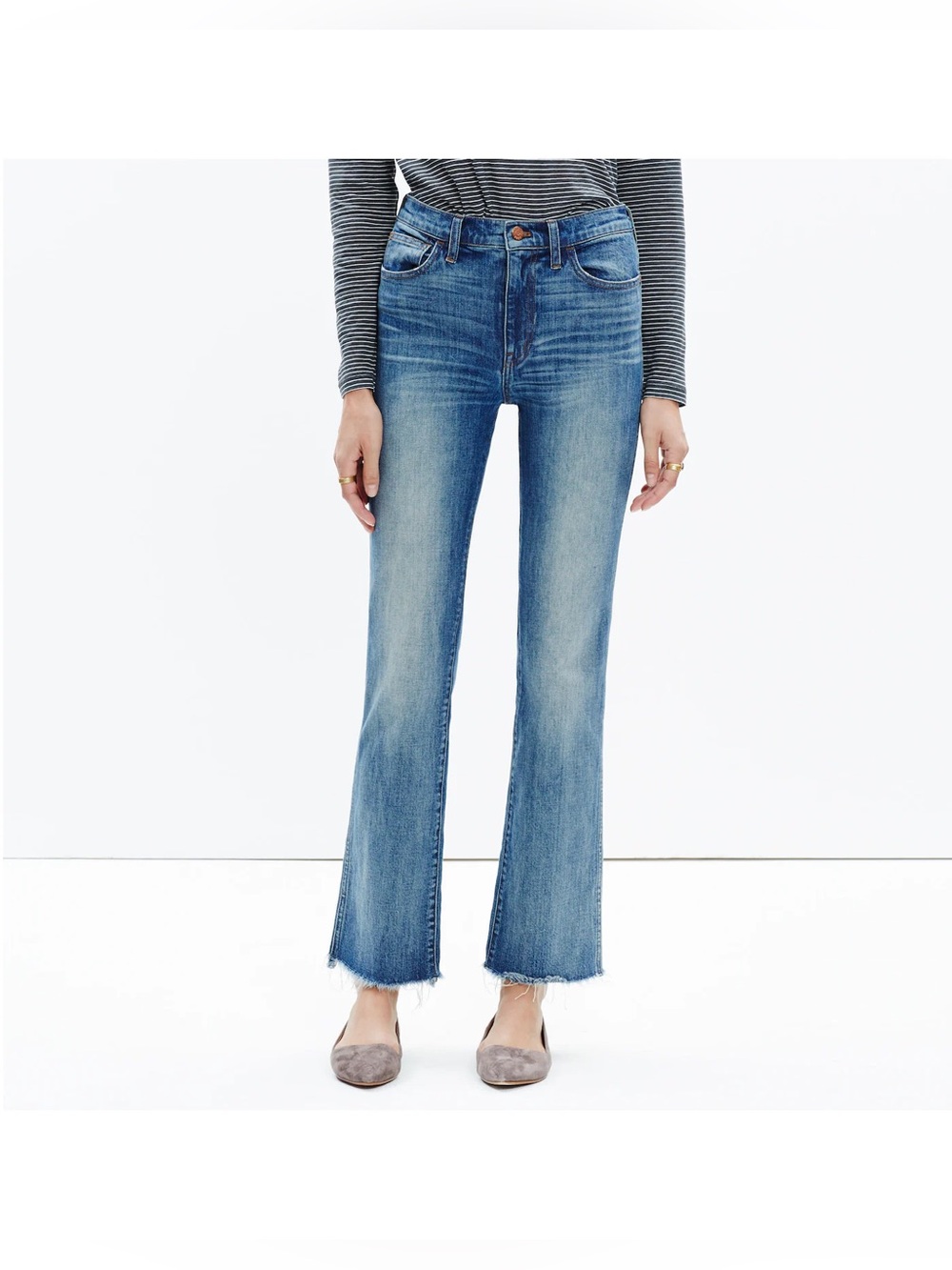 Madewell Cali 10” High Riser Demi-Boot Jeans -Essex Wash- Size 24